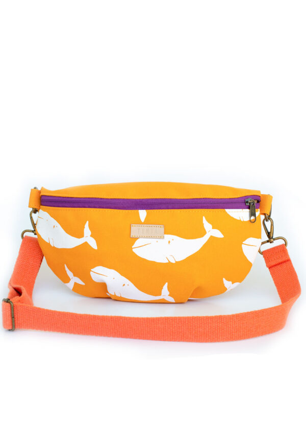 Waist bag - Yellow & Whales