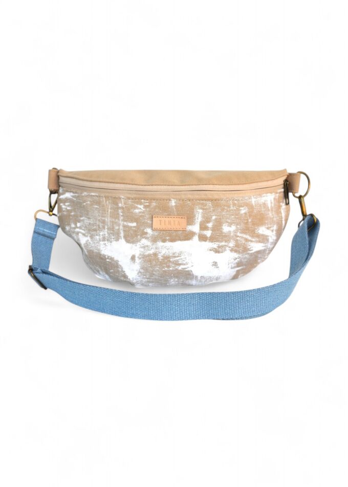 Waist bag - Beige & Ocean