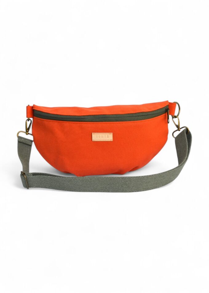 Waist bag - Navy & Orange
