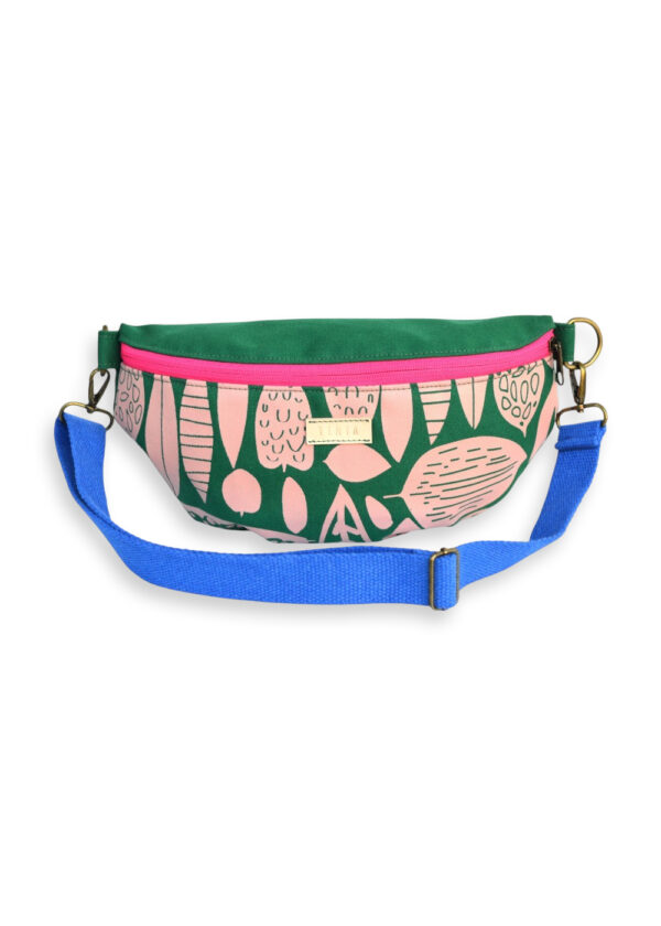 Waist bag - Green & Leaves - Image 2